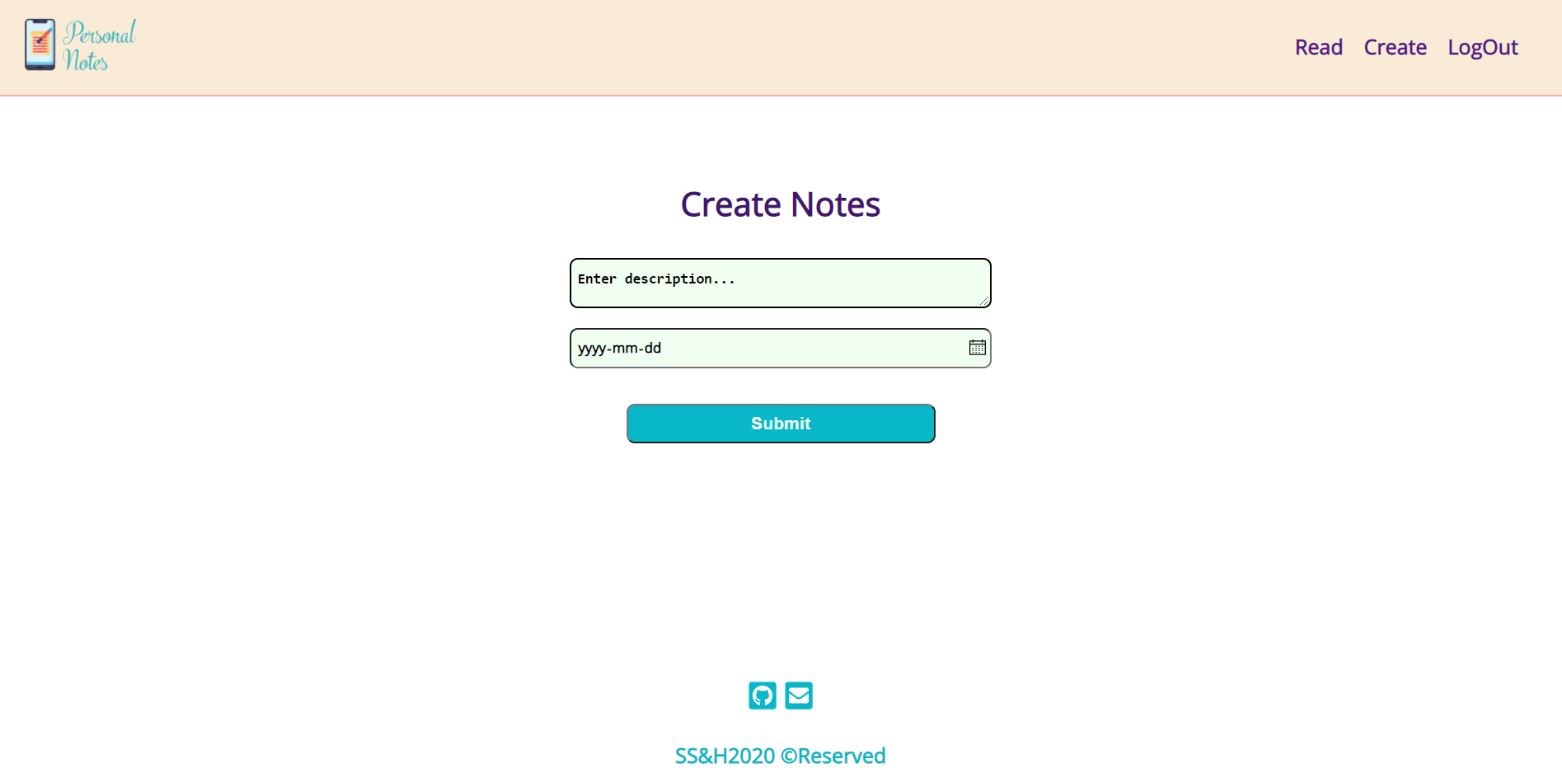 Create notes page